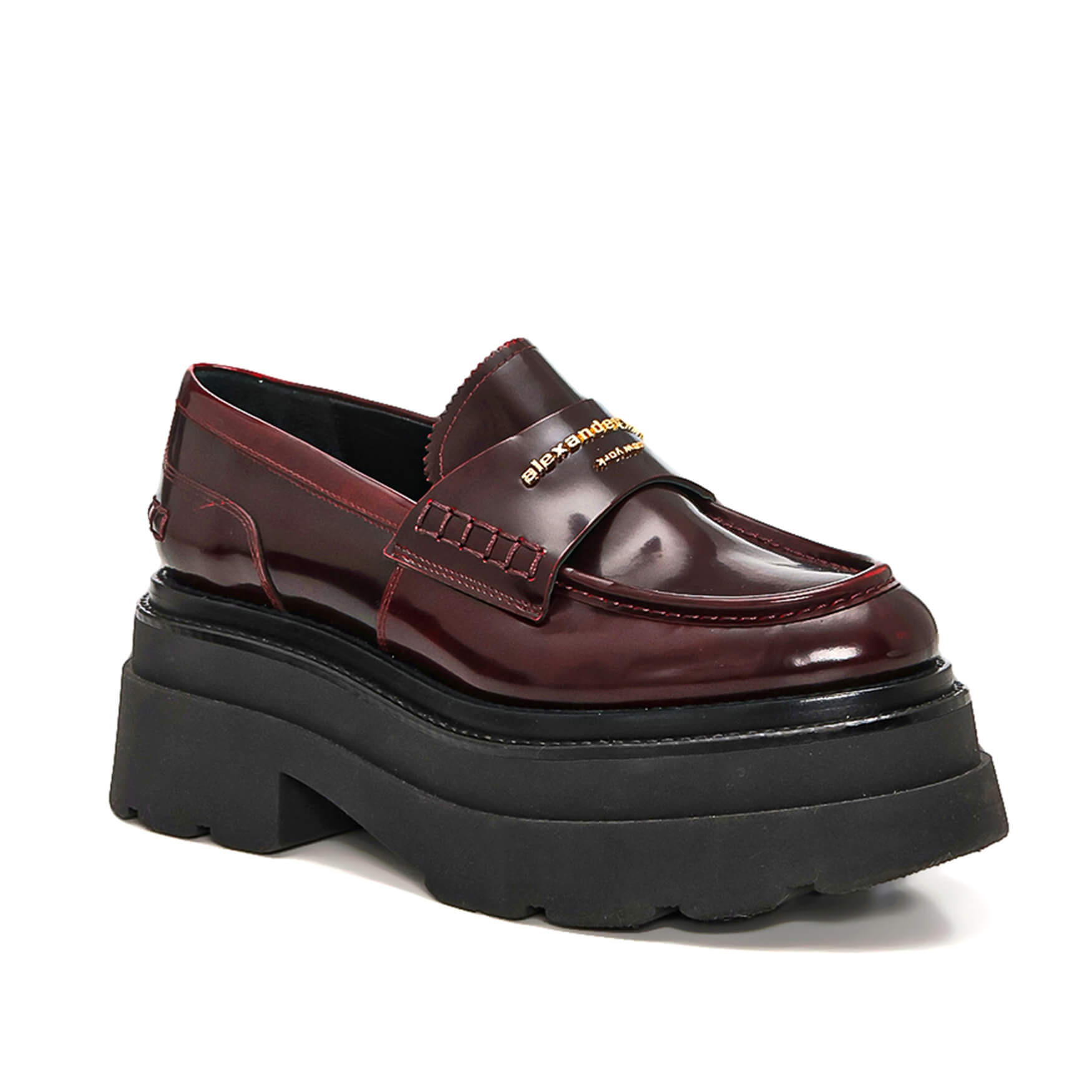 Alexander Wang - Bordeaux Patent Leather Loafers